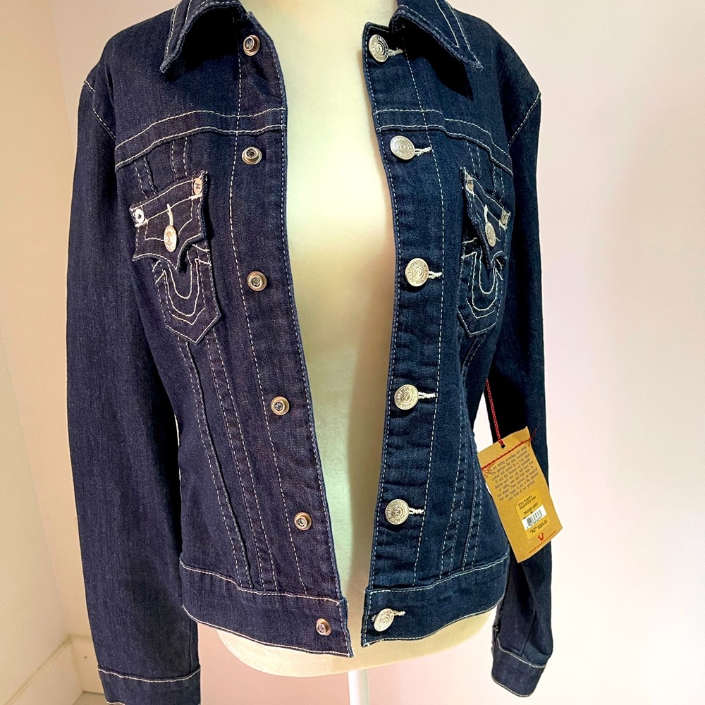 New True Religion Trucker Jacket. Size M
